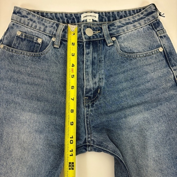 Superdown Dylan Straight Denim Jean in Dark Wash Size 26 - Picture 14 of 15